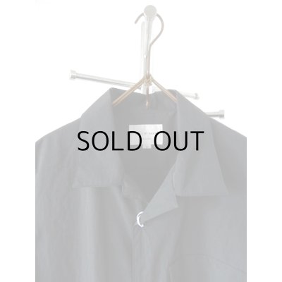 画像2: STILL BY HAND  /  SH02252   Open collar S/S nylon shirt