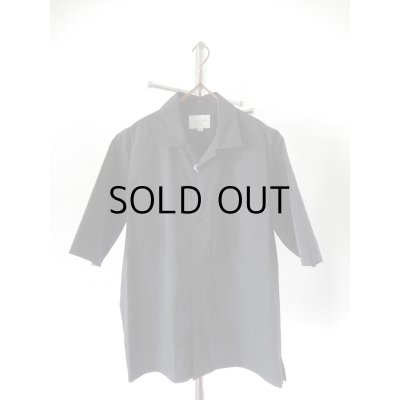 画像1: STILL BY HAND  /  SH02252   Open collar S/S nylon shirt