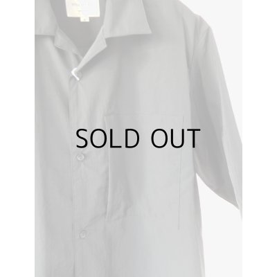 画像3: STILL BY HAND  /  SH02252   Open collar S/S nylon shirt