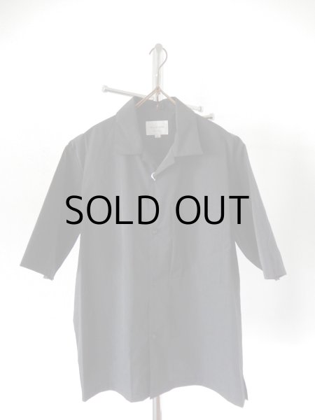 画像1: STILL BY HAND  /  SH02252   Open collar S/S nylon shirt (1)