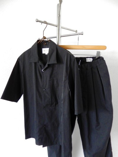 画像3: STILL BY HAND  /  SH02252   Open collar S/S nylon shirt