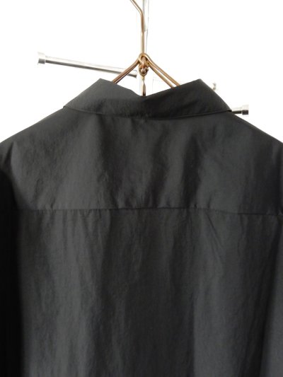 画像2: STILL BY HAND  /  SH02252   Open collar S/S nylon shirt